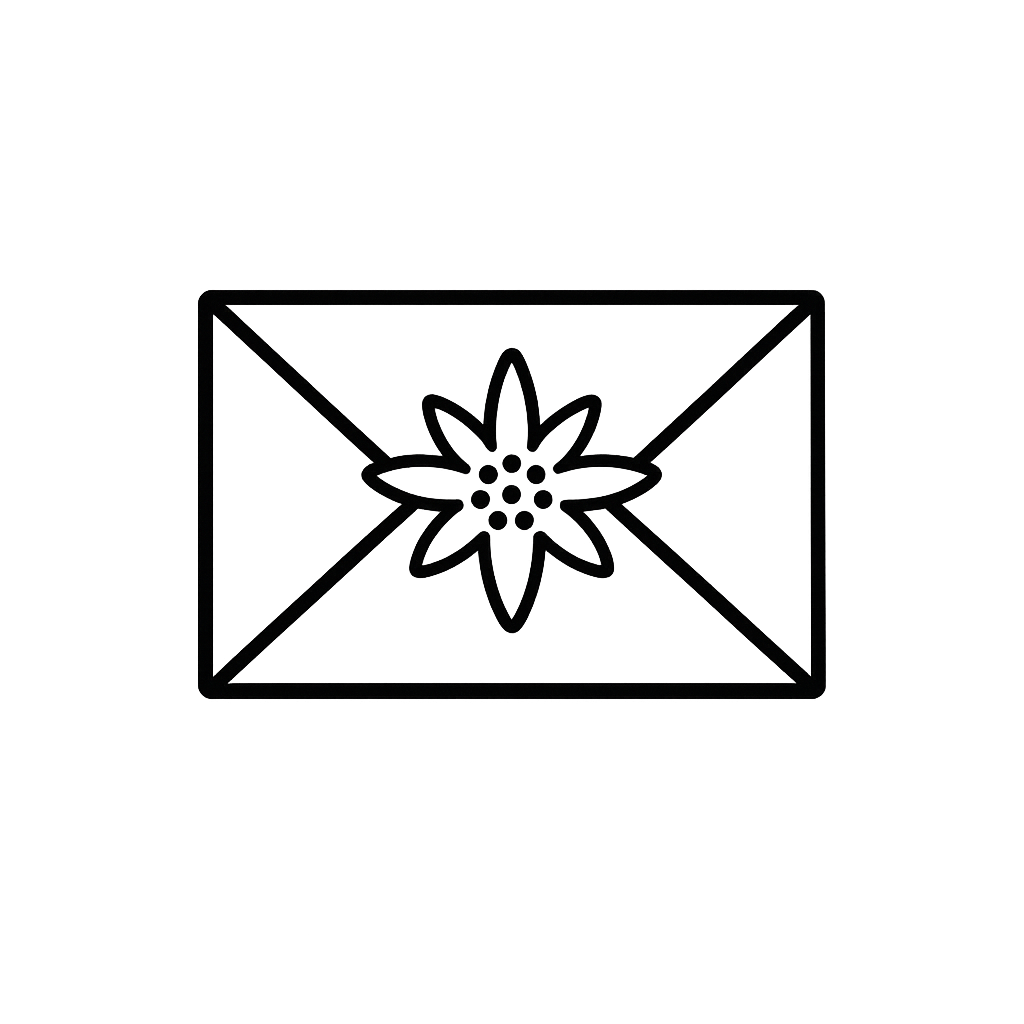 Briefumschlag-Symbol Bar de la Poste
